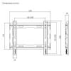 Stansson WM-2343 TV Wall mount 23"-43" Black WM-2343