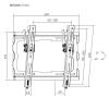 Stansson WM-2343-08 TV Wall mount 23"-43" Black WM-2343-08