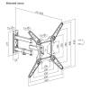 Stansson WM-2355 TV Wall mount 23"-55" Black WM-2355