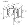 Stansson WM-3270-5-10 TV Wall mount 32"-70" Black WM-3270-5-10