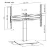 Stansson WM-3770 TV Wall mount 37"-70" Black WM-3770