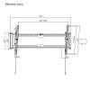 Stansson WM-4390-4 TV Wall mount 43"-90" Black WM-4390-4