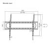 Stansson WM-60120-10 TV Wall mount 60"-120" Black WM-60120-10