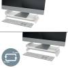 Leitz Ergo állítható magasságú monitorállvány Light Grey 65040085
