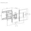 EQuip 43"-100" Full Motion TV Mount Bracket 650348