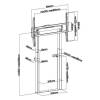 EQuip 55"-100" Fixed Motorized Wall Mount Stand 650347