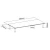 EQuip Glass Desktop Monitor Stand 650882