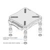 ACT Additional feet (5cm) for AC8200 AC8205
