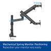 ACT AC8328 Dual monitor arm office solid pro, with mechanical spring AC8328