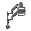 ACT AC8341 Single Monitor Arm and Laptop Arm Office Premium with Gas Spring Pole Mounted AC8341