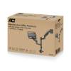 ACT AC8341 Single Monitor Arm and Laptop Arm Office Premium with Gas Spring Pole Mounted AC8341