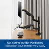 ACT AC8341 Single Monitor Arm and Laptop Arm Office Premium with Gas Spring Pole Mounted AC8341