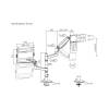 ACT AC8341 Single Monitor Arm and Laptop Arm Office Premium with Gas Spring Pole Mounted AC8341