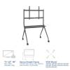 ACT AC8372 Mobile TV/monitor floor stand, 50” to 86” VESA AC8372