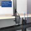 ACT AC8376 Under Desk Extendable Cable Management Tray with Clamp Mount AC8376