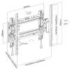 TECHLY Advanced Extension Tilt TV Wall Mount 32"-70" Black ICA-PLB 544T
