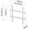 TECHLY Fixed Slim Wall Mount LED TV LCD 23-55" Black ICA-PLB 162M