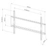 TECHLY Fixed Slim Wall TV LED LCD Bracket 42-80" Black ICA-PLB 162XL