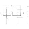 TECHLY Fixed Wall Mount Bracket LED TV LCD 43-90" Black ICA-PLB 948F