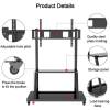 TECHLY Multifunction Mobile TV Cart for LED/LCD TV 55-100" with shelf ICA-TR30