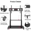 TECHLY Multifunction Mobile TV Cart for LED/LCD TV 55-100" with shelf ICA-TR30