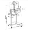 EQuip 55"-100" Mobile Motorized LFD Trolley 650633
