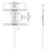 EQuip 37"-80" Universal Rotating TV Wall Bracket 650331