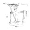 EQuip 32"-70" Motorized TV Ceiling Mount Bracket 650329