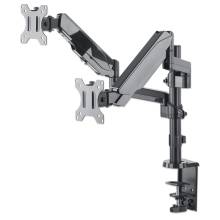 Manhattan Universal Gas Spring Monitor Mount with Height-Adjustable Arms 17"-32" Silver 461597 Manhattan Universal Gas Spring Monitor Mount with Height-Adjustable Arms 17"-32" Silver 461597