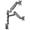 Manhattan Universal Gas Spring Monitor Mount with Height-Adjustable Arms 17"-32" Silver 461597