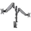 Manhattan Universal Gas Spring Monitor Mount with Height-Adjustable Arms 17"-32" Silver 461597