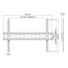 SBOX PLB-2546F-2 Wall Mount 37"-80" Black PLB-2546F-2