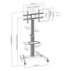SBOX FS-444 Floor Mobile Mount 37"-86" Silver/Black FS-444