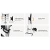 EQuip Eco Ultra-large Display LFD Trolley 60"-100" Black 650631