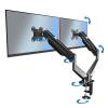 Esperanza ERW020 Mache desk mount for two monitors 17"-27" Black ERW020