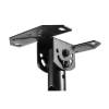 Manhattan Full-Motion Height-Adjustable TV Ceiling Mount 37"-80" Black 462051