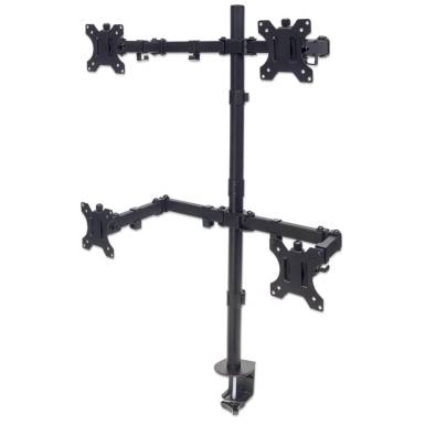 Manhattan Universal Four Monitor Mount with Double-Link Swing Arms 461566 Manhattan Universal Four Monitor Mount with Double-Link Swing Arms 461566