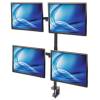Manhattan Universal Four Monitor Mount with Double-Link Swing Arms 461566