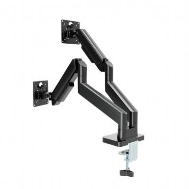Gembird Desk mounted adjustable double monitor arm 17"-32" Black MA-DA2-06 Gembird Desk mounted adjustable double monitor arm 17"-32" Black MA-DA2-06