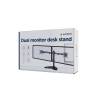 Gembird Dual monitor desk stand 13&rdquo;-32&rdquo; Black MS-D2ST-02