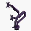 Arozzi Alzare Neo Duo Gas Spring Monitor Arm Purple AZ-ALZARE-NEO-DUO-PP