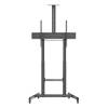 Manhattan Large-Screen Multimedia TV Cart with Tool-Free Height Adjustment 60"-120" Black 462709
