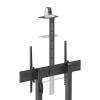 Manhattan Large-Screen Multimedia TV Cart with Tool-Free Height Adjustment 60"-120" Black 462709