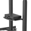 Manhattan Large-Screen Multimedia TV Cart with Tool-Free Height Adjustment 60"-120" Black 462709