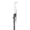 Manhattan Large-Screen Multimedia TV Cart with Tool-Free Height Adjustment 60"-120" Black 462709
