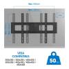 Manhattan Outdoor Full-Motion TV Wall Mount 37"-86" Black 462150