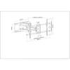 Manhattan Universal LCD Full-Motion Large-Screen Wall Mount Black 461290