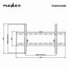Nedis Fixed TV Wall Mount 42"-70" Black TVWM2050BK