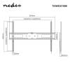 Nedis Fixed TV Wall Mount 60"-100" Black TVWM2070BK