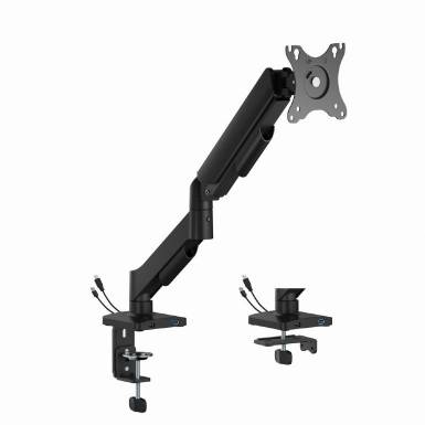 Gembird MA-DA1U-01 Adjustable desk display mounting arm with USB ports 17”-32” Black MA-DA1U-01 Gembird MA-DA1U-01 Adjustable desk display mounting arm with USB ports 17”-32” Black MA-DA1U-01